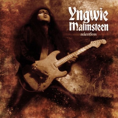 cover of Yngwie Malmsteen's album, Relentless. Share this: Share